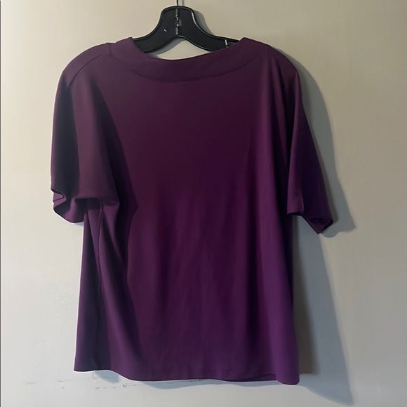 Purple Short Sleeve Crew Neck Tee - Picture 4 of 4